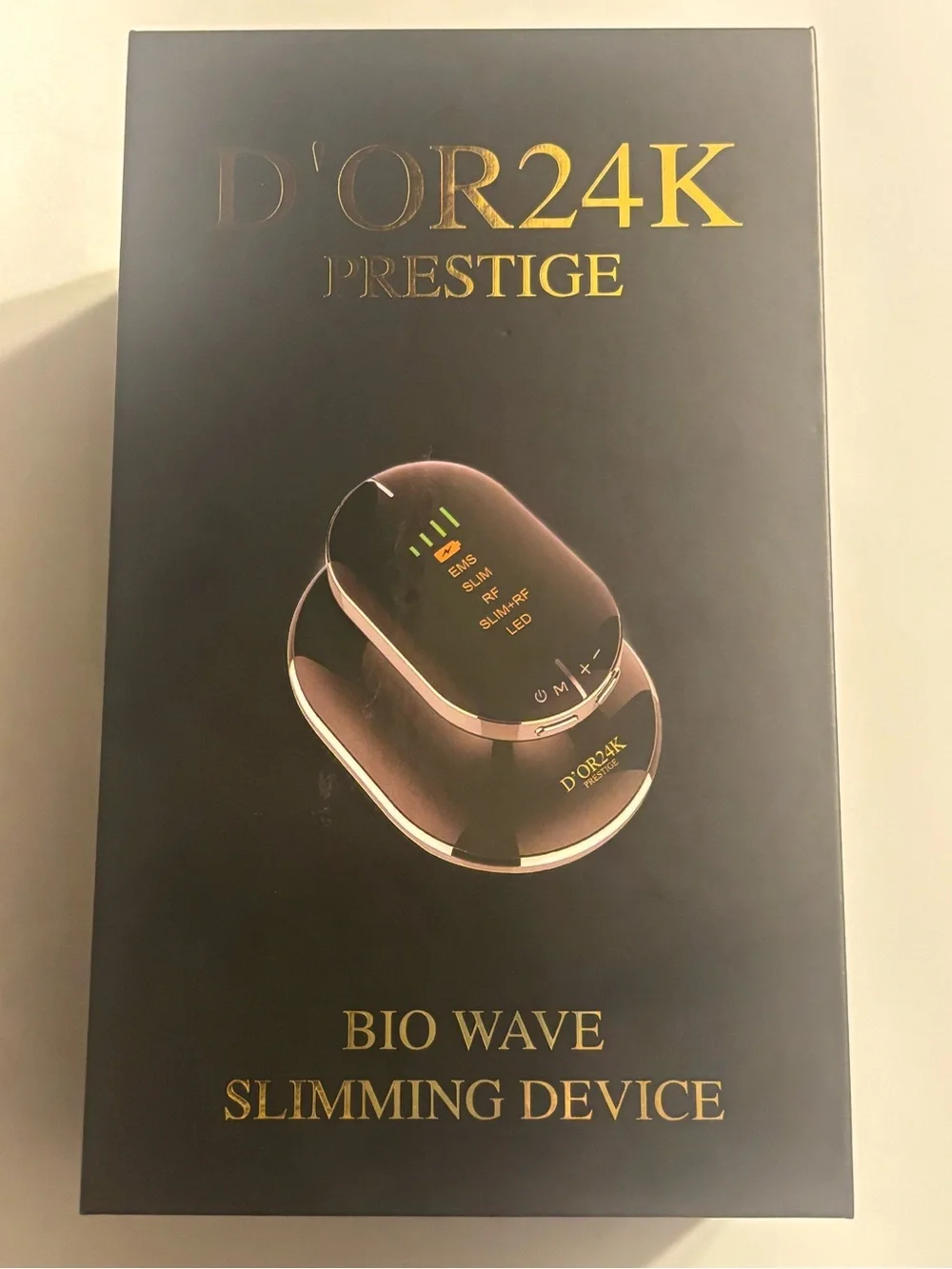 D'OR24K Prestige Bio Wave Slimming Device - Black & Gold